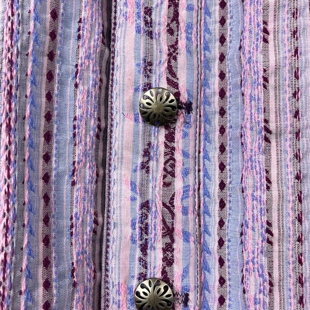 Reversible Embroidered Button Front Jacket‎ Women… - image 7